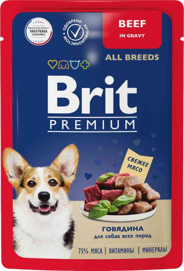 Влажный корм для собак всех пород  Brit
