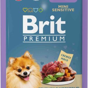 Влажный корм для собак мини пород  Brit