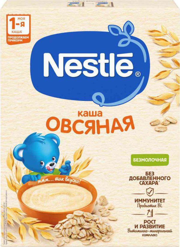 Каша овсяная безмолочная Nestle