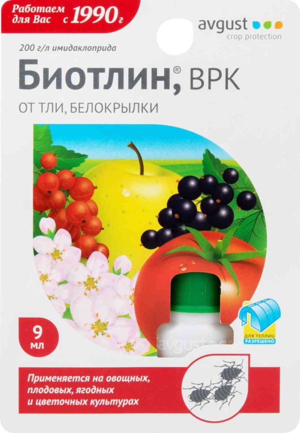 Инсектицид от тли и белокрылки Avgust