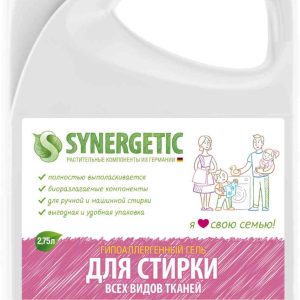 Гель для стирки всех видов тканей биоразлагаемый гипоаллергенный Synergetic