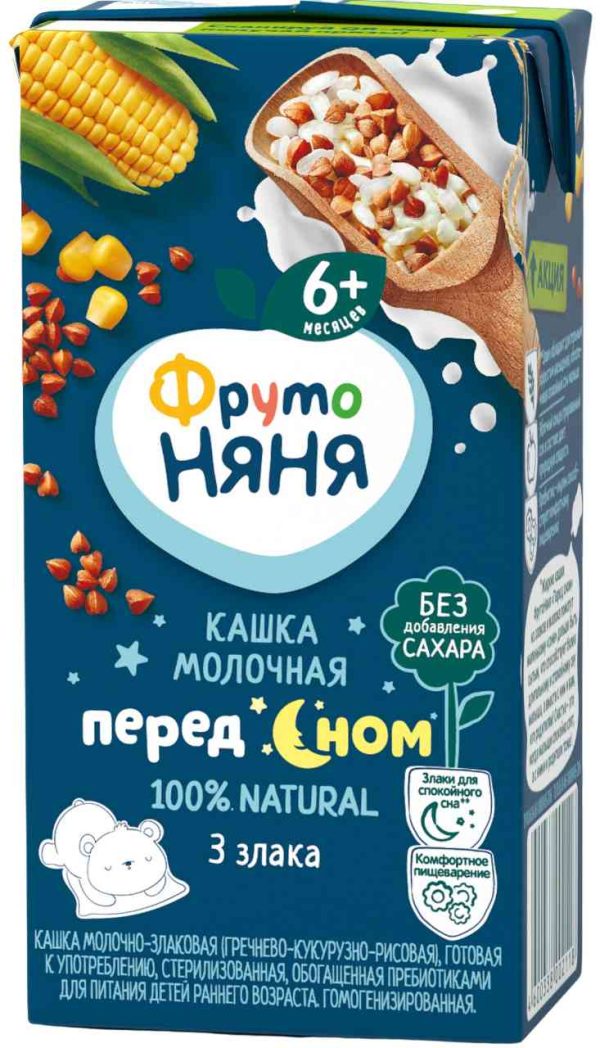Каша злаковая молочная ФрутоНяня
