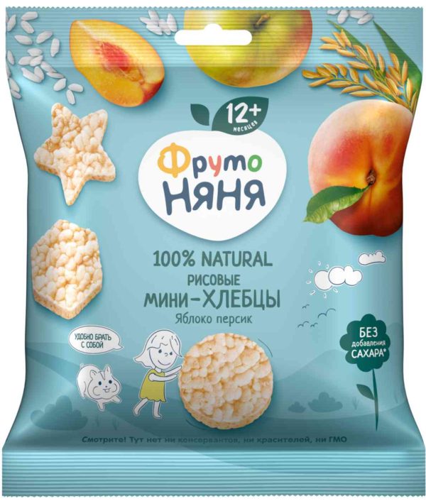 Мини-хлебцы рисовые ФрутоНяня