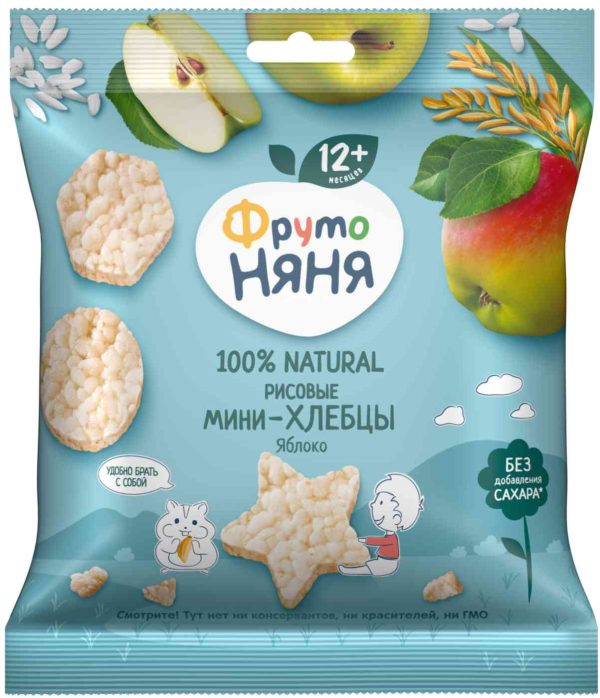 Мини-хлебцы рисовые ФрутоНяня