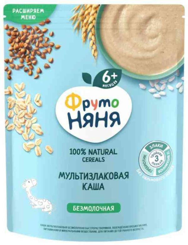 Каша мультизлаковая безмолочная ФрутоНяня