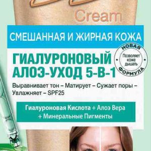 BB-крем для смешанной и жирной кожи 5 в 1 Garnier