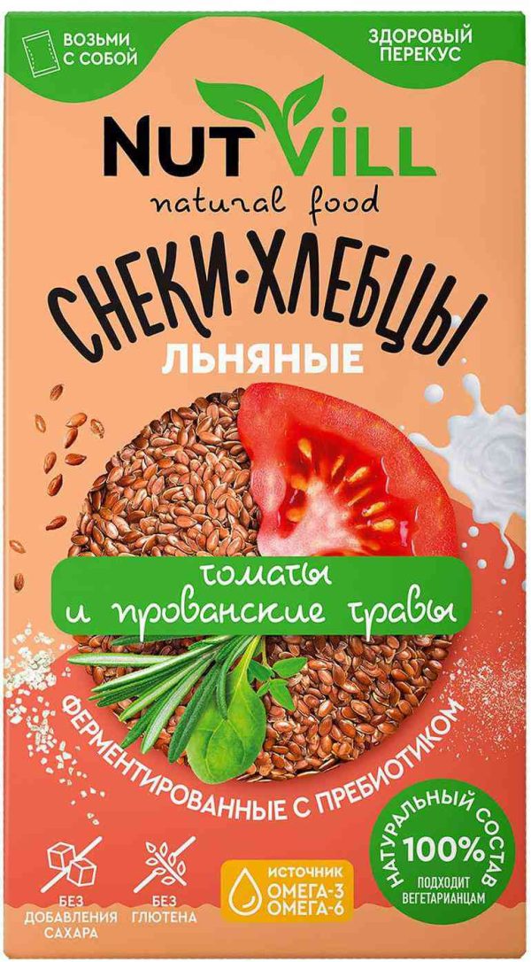 Снеки-хлебцы льняные Nutvill
