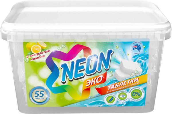 Таблетки для посудомоечных машин  Neon