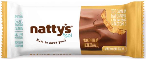 Батончик шоколадный Nattys&Go!