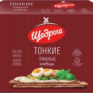 Хлебцы тонкие ржаные Щедрые