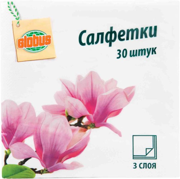 Салфетки бумажные Глобус