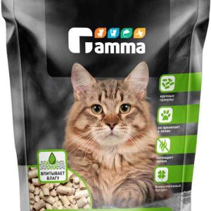 Наполнитель для кошачьих туалетов древесный впитывающий Gamma