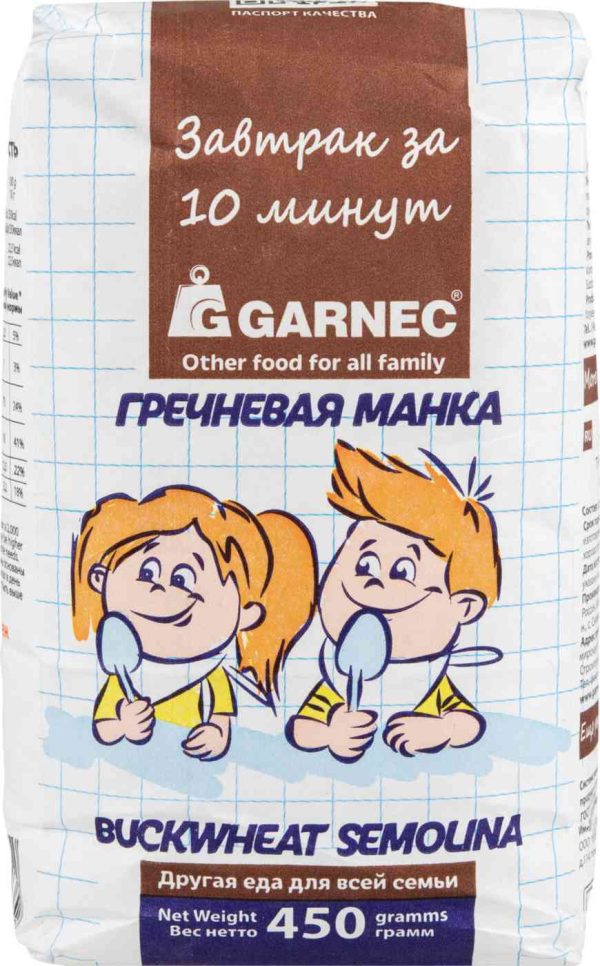 Манка гречневая Garnec