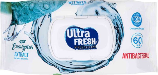 Влажные салфетки антибактериальные Ultra Fresh