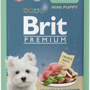 Влажный корм для щенков мини пород  Brit
