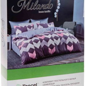 Комплект постельного белья семейный Milando