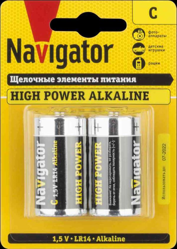 Батарейки алкалиновые Navigator