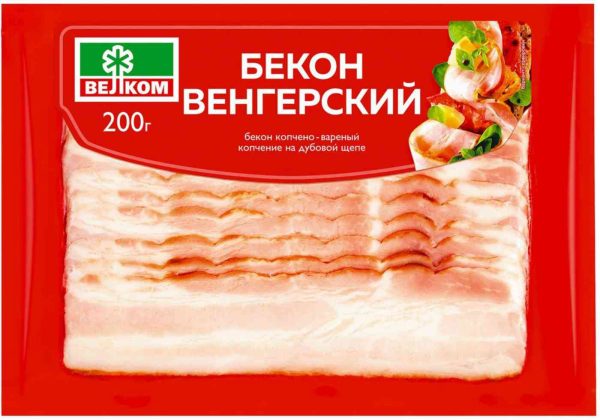 Бекон копчёно-варёный Велком