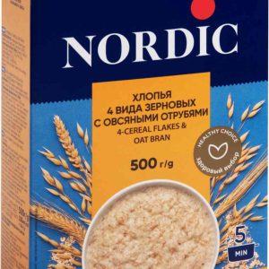 Хлопья 4 вида зерновых Nordic