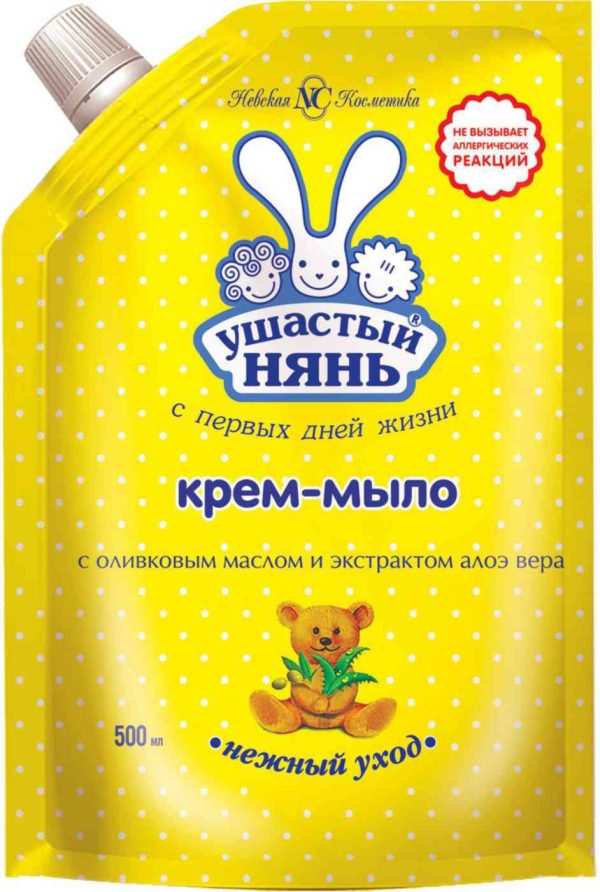 Крем-мыло жидкое Нежный уход Ушастый нянь