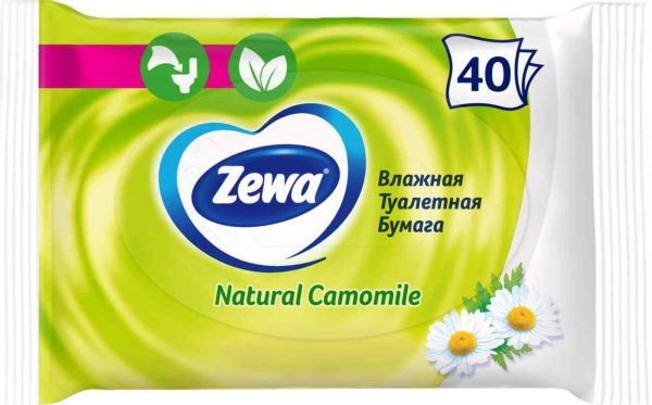 Туалетная бумага влажная Zewa