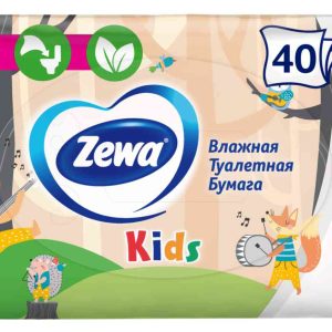 Туалетная бумага влажная детская Zewa