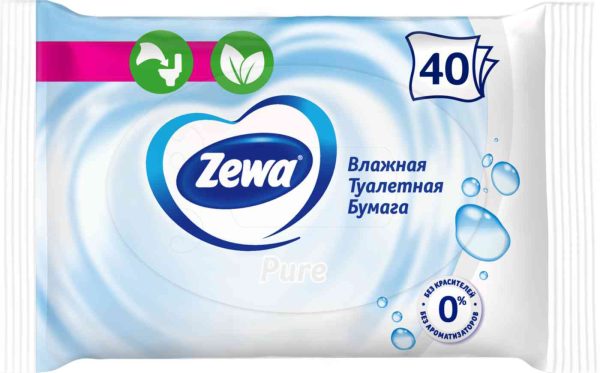 Туалетная бумага влажная Zewa