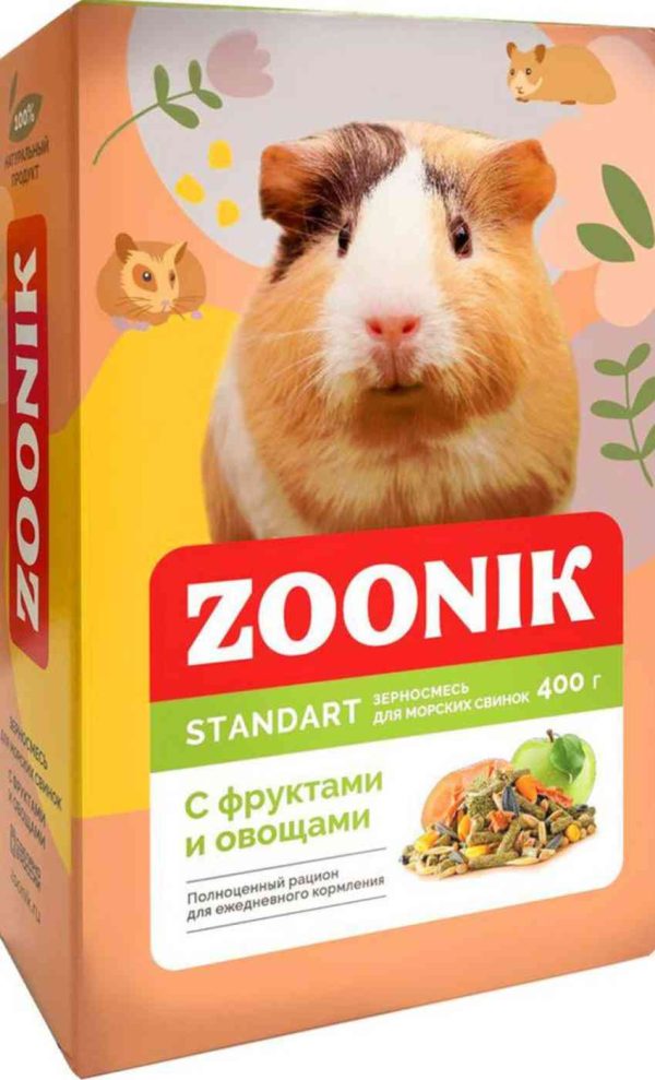 Корм для морских свинок фруктовый Zoonik