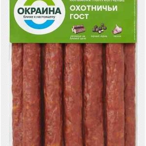Колбаски полукопчёные Охотничьи Окраина