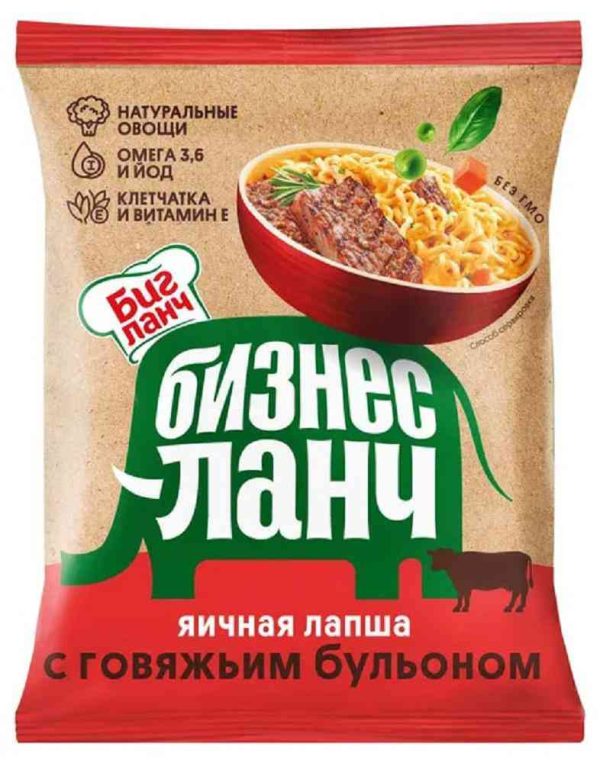 Лапша яичная быстрого приготовления Бизнес ланч