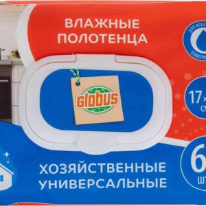 Влажные полотенца хозяйственные Глобус