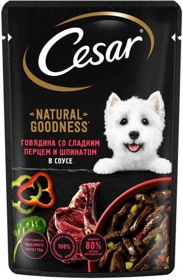 Влажный корм для собак  Cesar