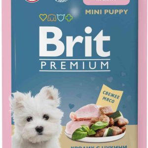Влажный корм для щенков мини пород  Brit