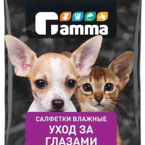 Влажные салфетки для животных  Gamma