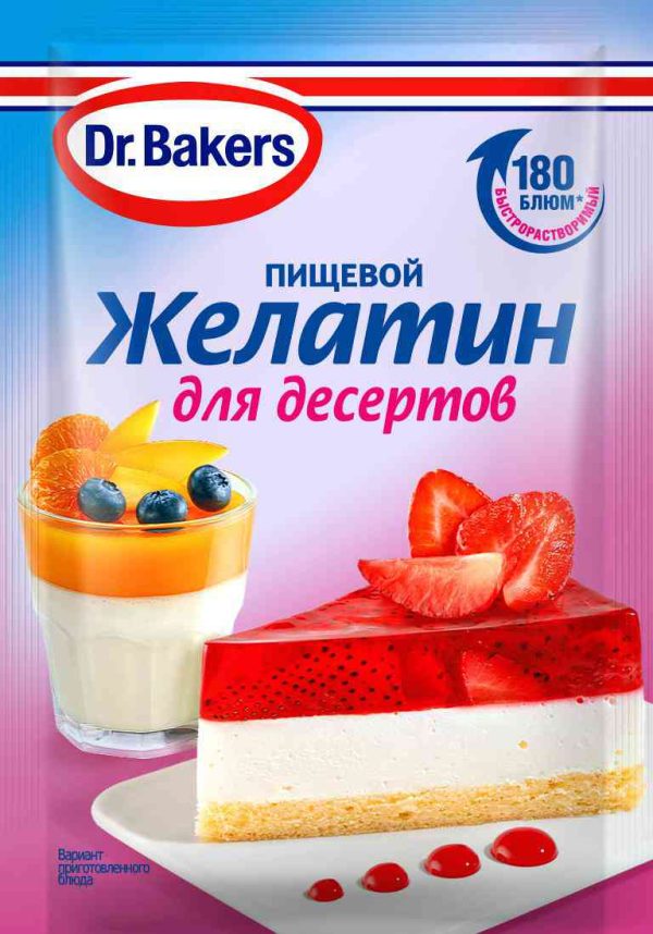 Желатин для десертов Dr. Bakers
