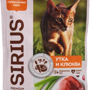 Влажный корм для стерилизованных кошек  Sirius