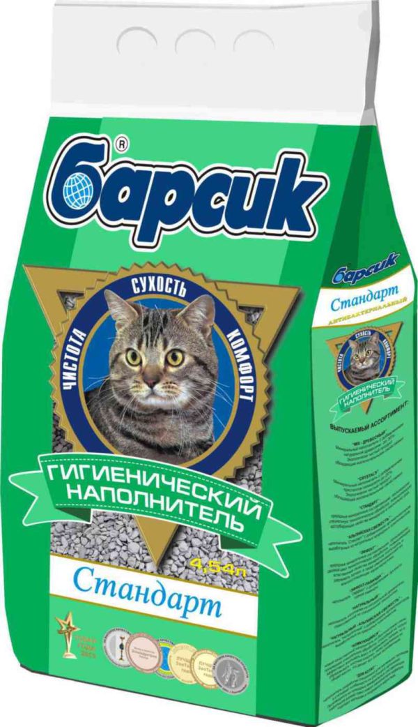 Гигиенический наполнитель для кошачьих туалетов Стандарт Барсик