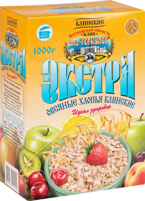 Хлопья овсяные Клинские