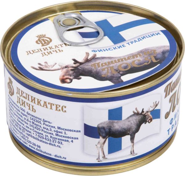 Паштет из лося  Деликатес Дичь