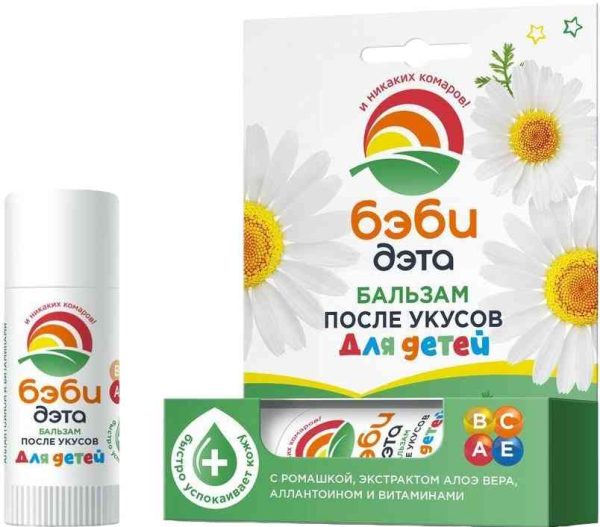 Бальзам-карандаш после укусов насекомых для детей  Дэта
