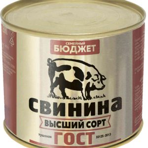 Свинина тушеная Семейный бюджет