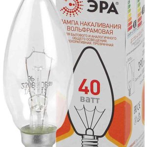 Лампа накаливания вольфрамовая Эра