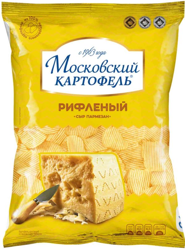 Чипсы картофельные рифленые Московский картофель