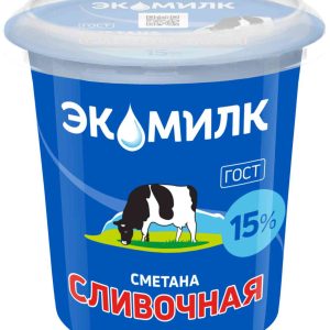Сметана<br/> сливочная Экомилк