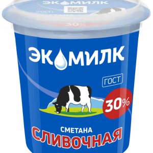 Сметана сливочная Экомилк
