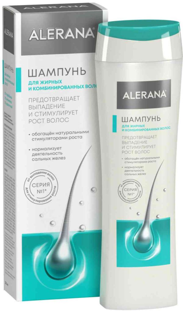 Шампунь для жирных и комбинированных волос  Alerana