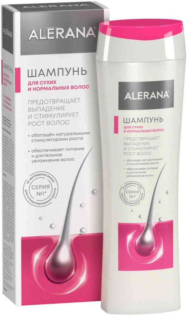 Шампунь для сухих и нормальных волос  Alerana