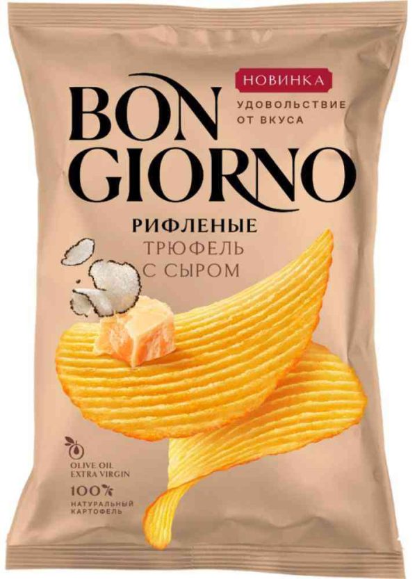 Чипсы картофельные рифленые Bon Giorno