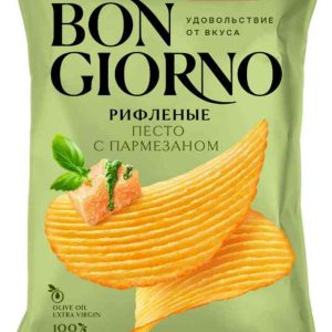 Чипсы картофельные рифленые Bon Giorno