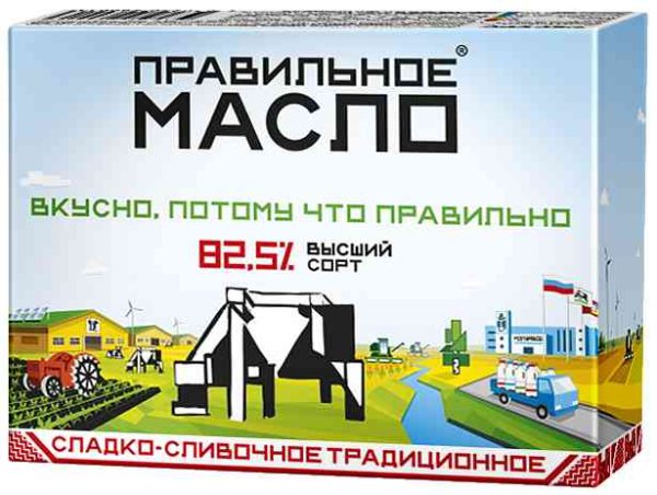 Масло сладко-сливочное Правильное Масло
